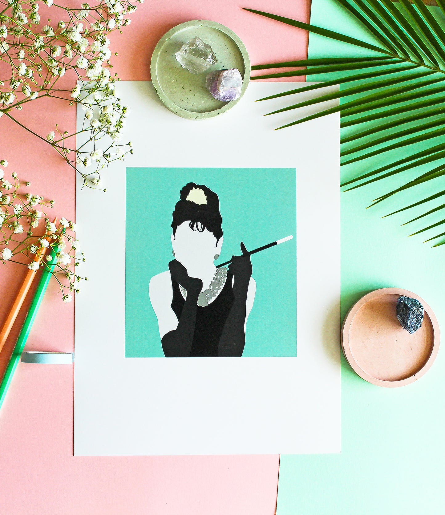Holly Golightly Portrait | Breakfast At Tiffany's • Wall Art Print