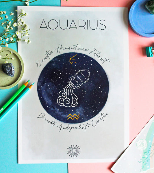 Zodiac Sign • Wall Art Print