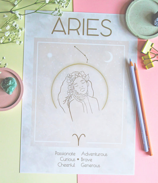 Zodiac Sign • Wall Art Print