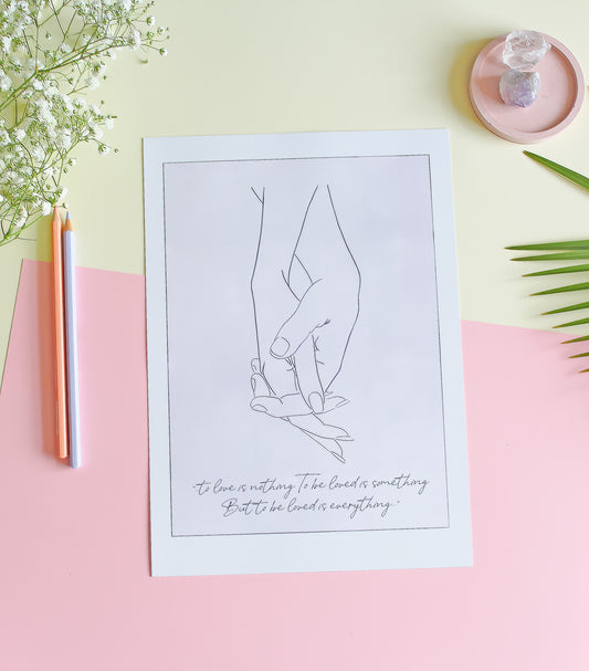 Lovers' Hands - II • Wall Art Print