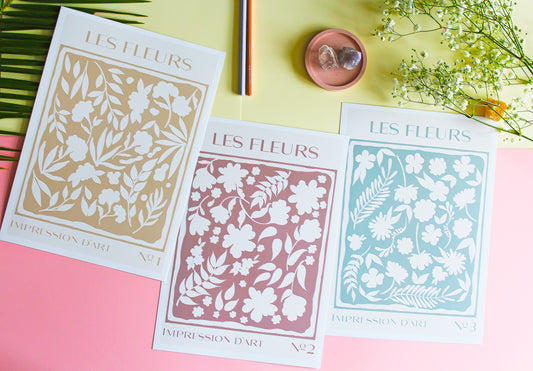 Flower Print Set • Wall Art Print