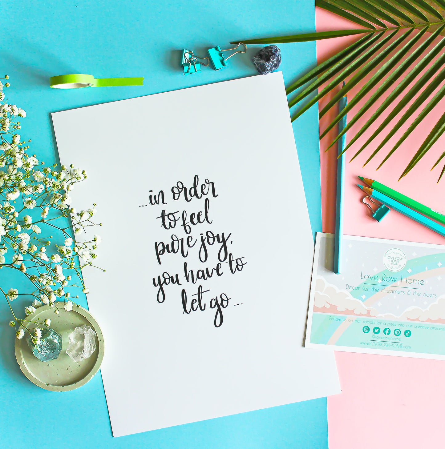 Pure Joy • Typography Wall Print