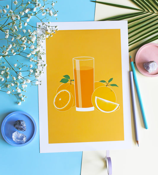 Orange Juicing • Wall Art Print