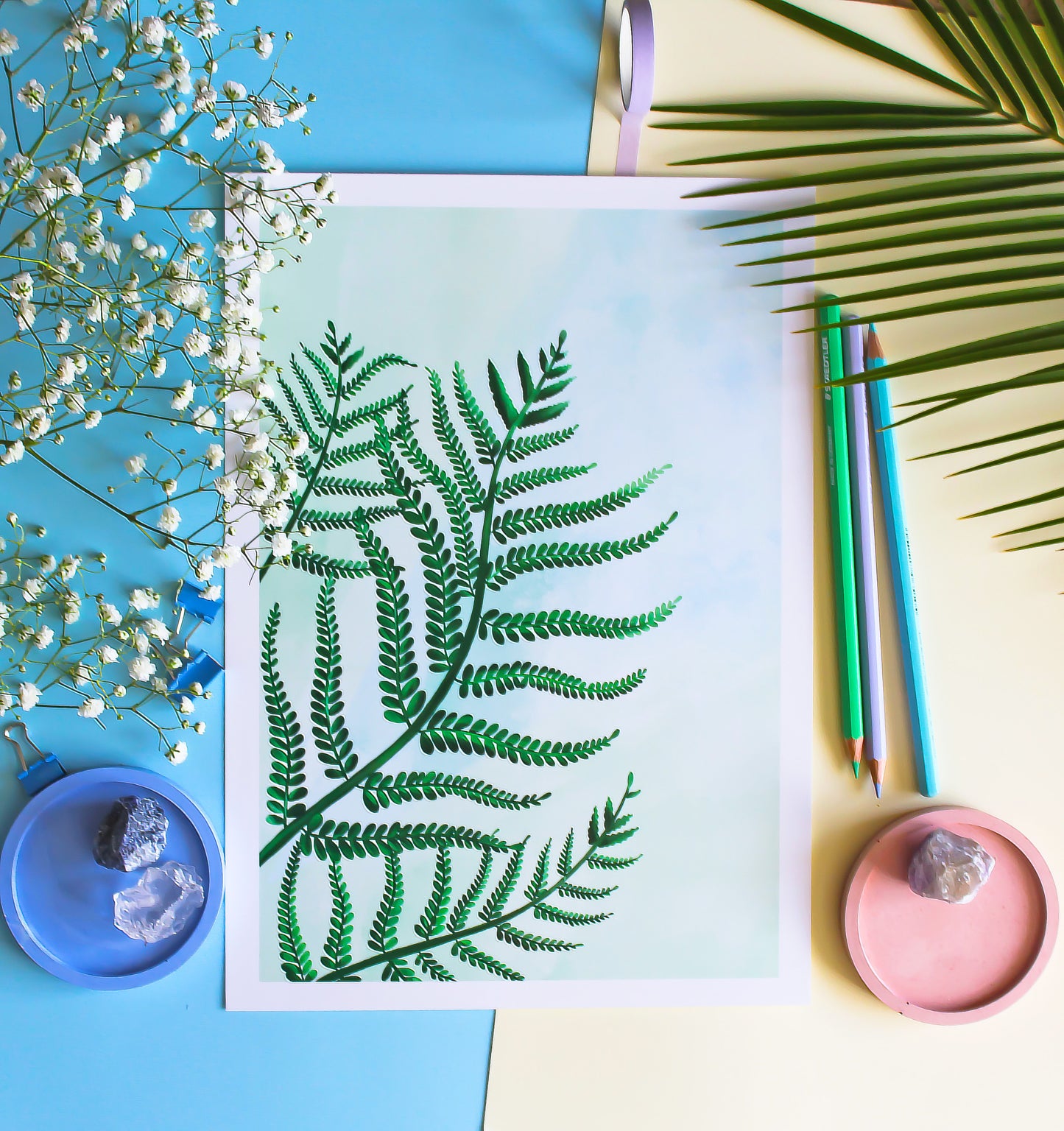 Fern - Houseplants • Wall Art Print