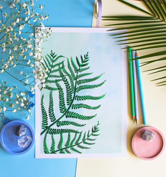 Fern - Houseplants • Wall Art Print