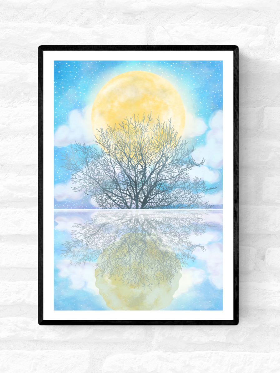Lovers' Lake At Dusk • Wall Art Print