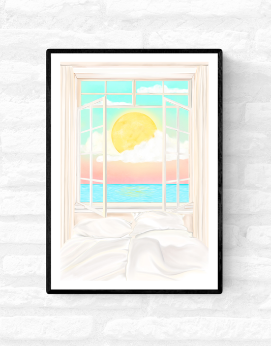 Dream Bedroom Window • Wall Art Print