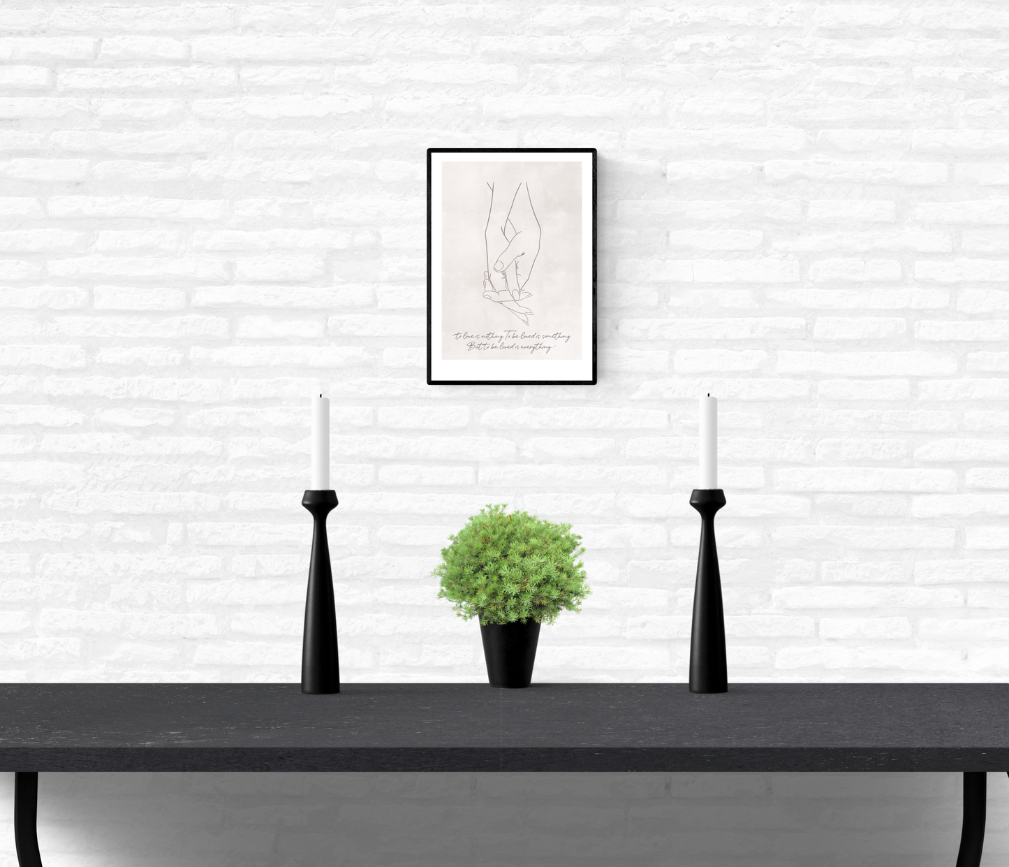Lovers' Hands - II • Wall Art Print