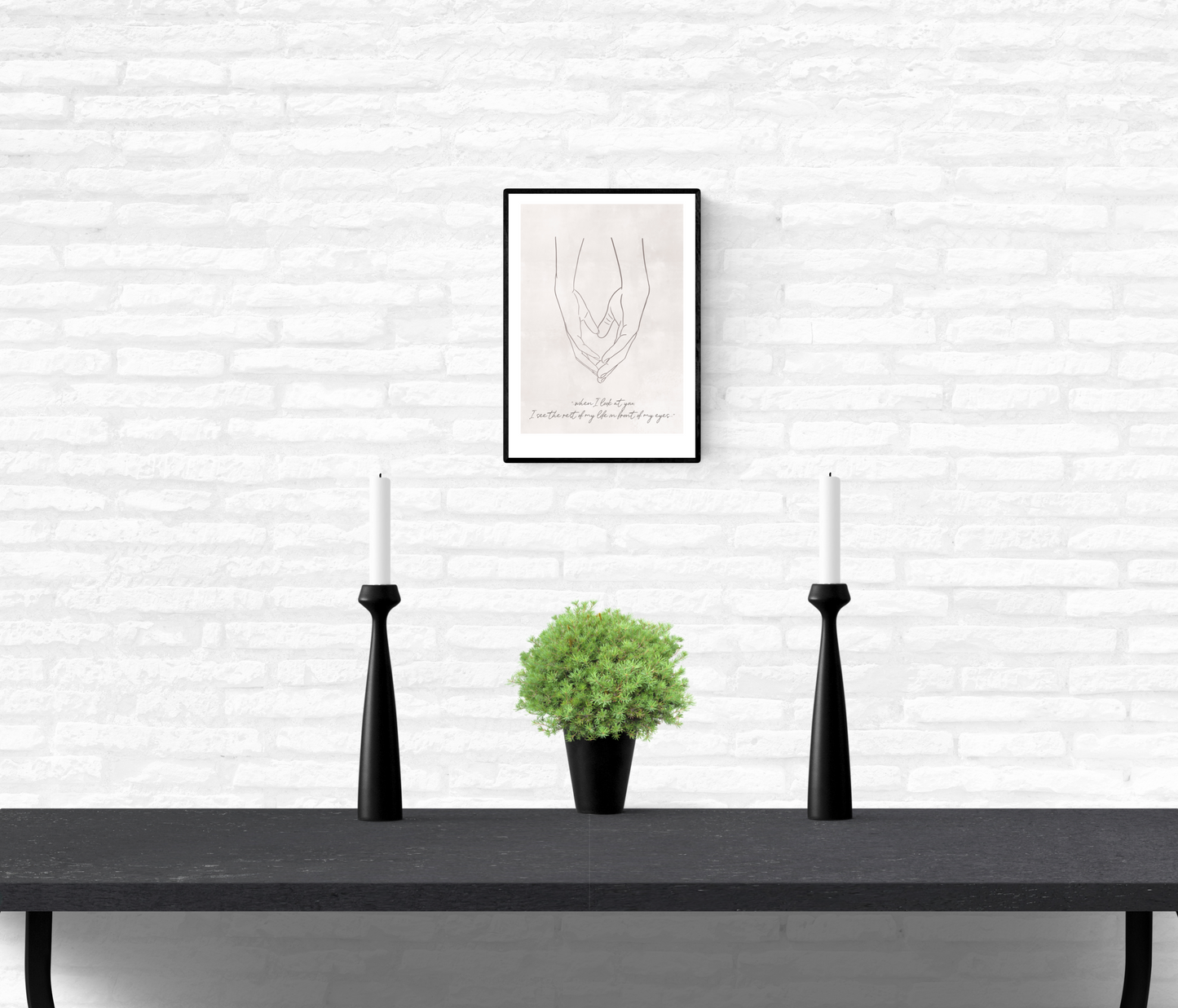 Lovers' Hands - I • Wall Art Print