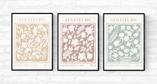 Flower Print Set • Wall Art Print