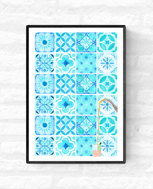 Moroccan Kitchen • Wall Art Print