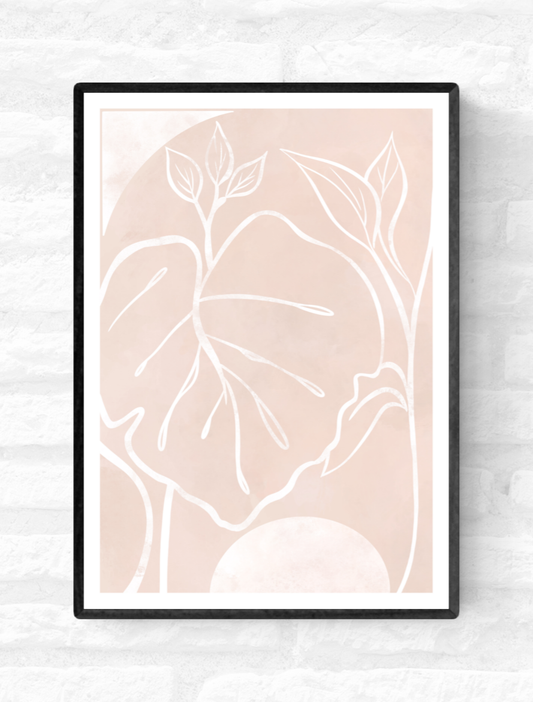 Botanical Line Art - II • Wall Art Print