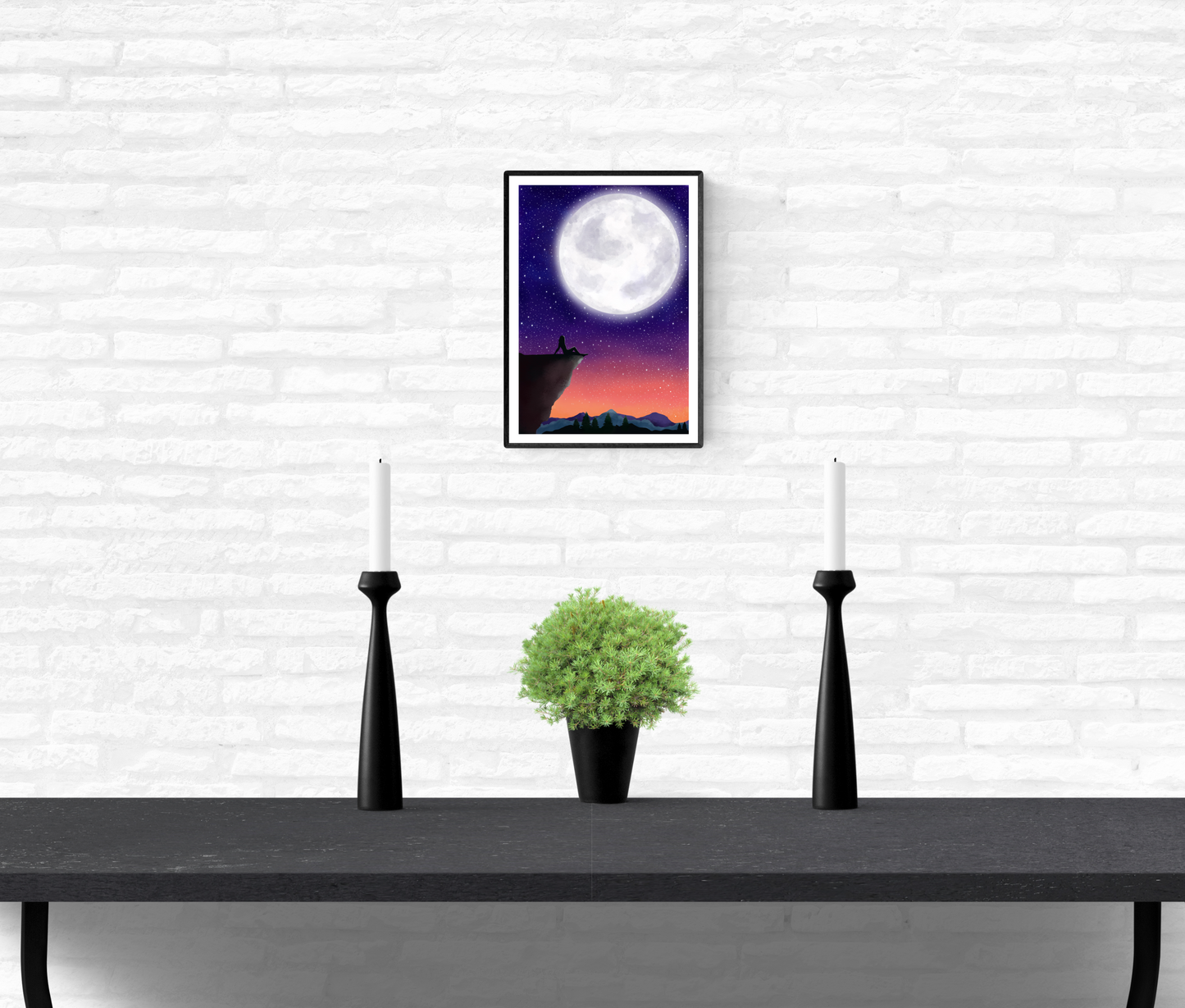 Under The Moon • Wall Art Print