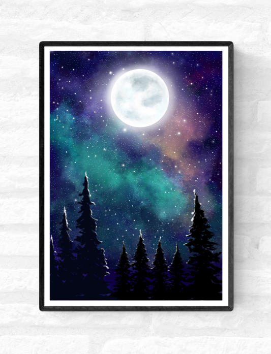 Night Forest • Wall Art Print