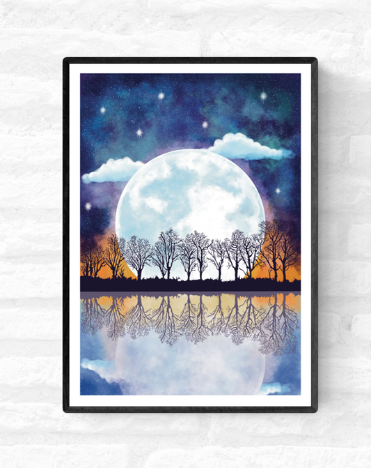 On The Lake • Wall Art Print