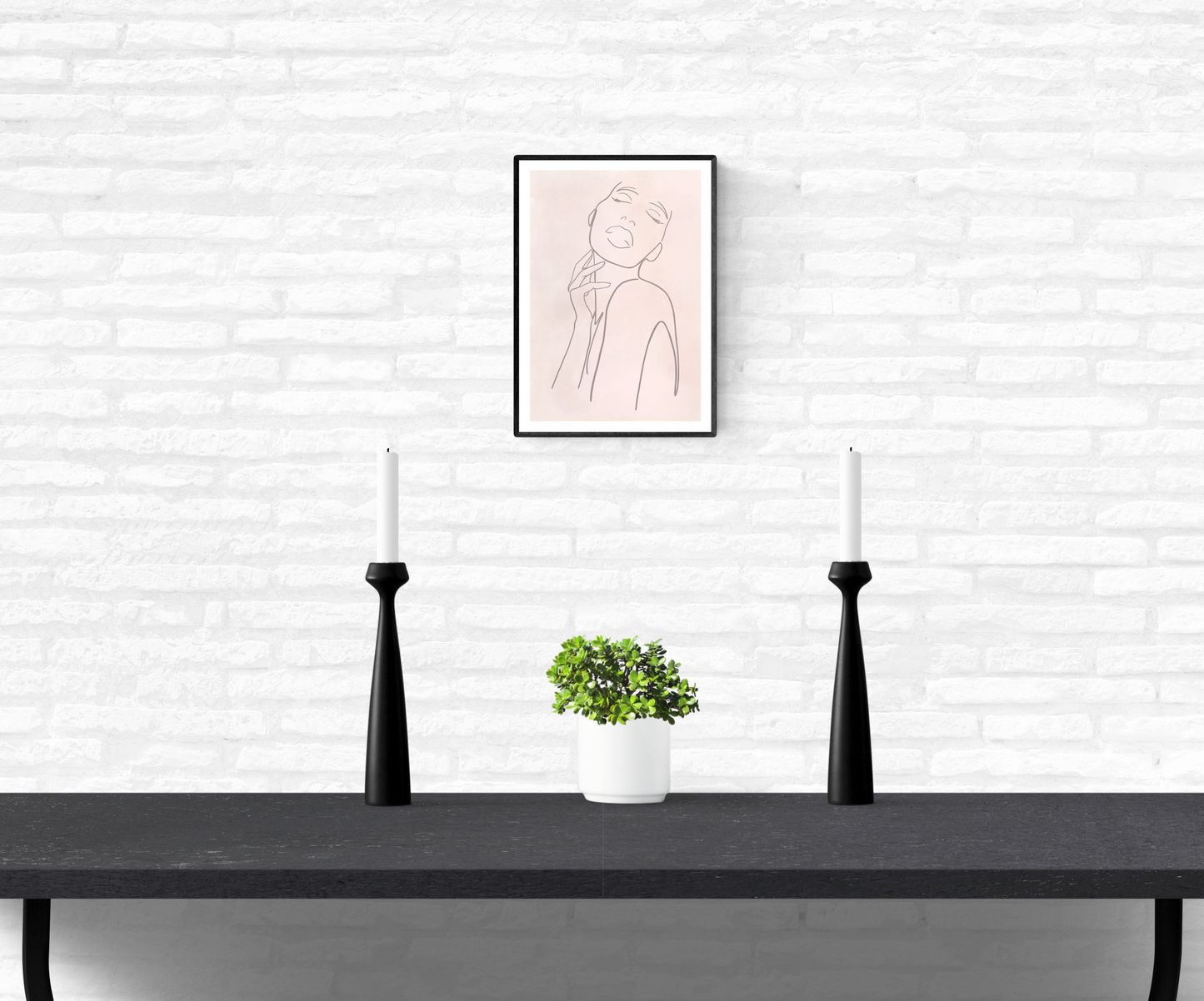 Female Line Art • Wall Art Print