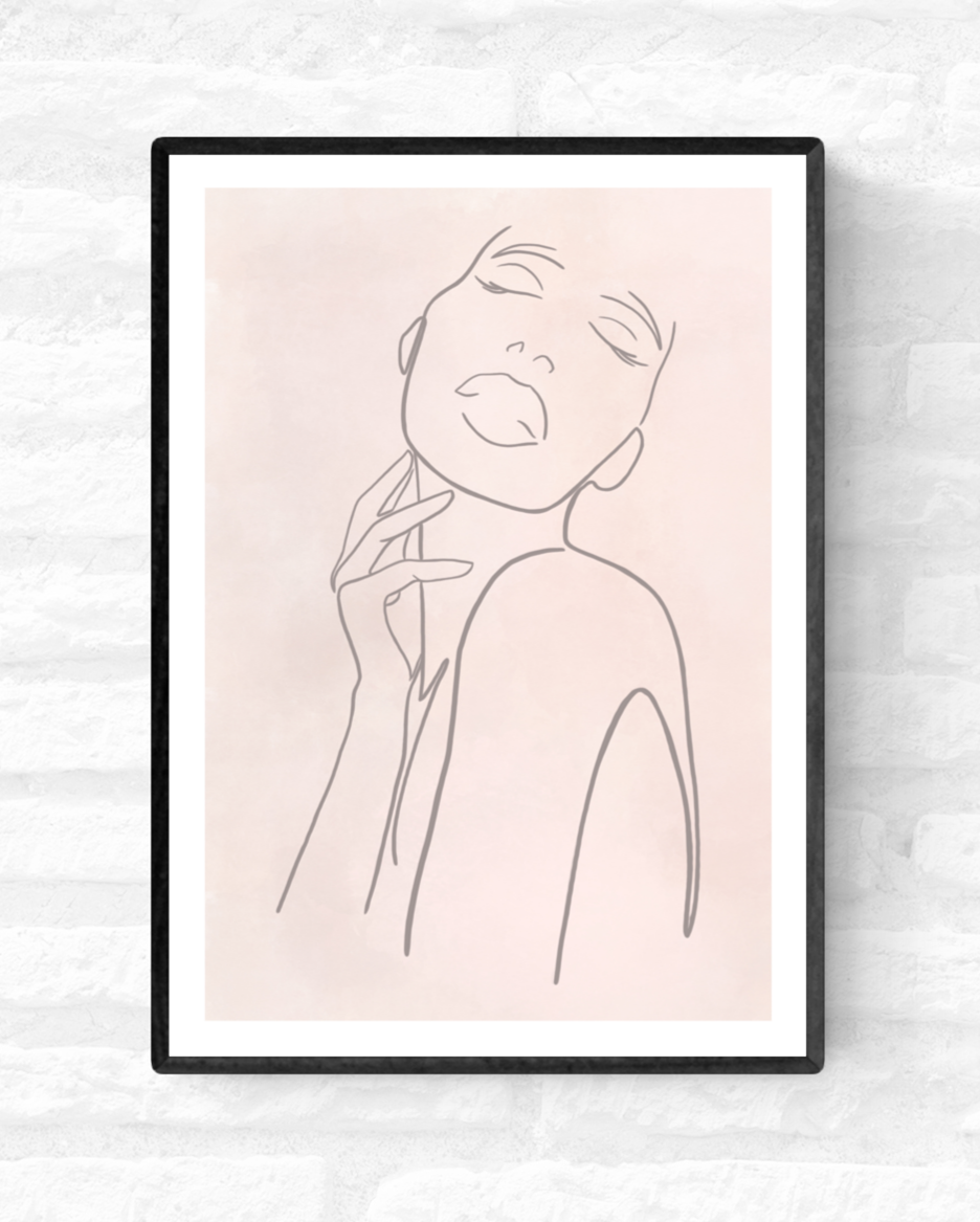 Female Line Art • Wall Art Print