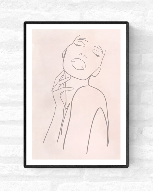 Female Line Art  • Wall Art Print