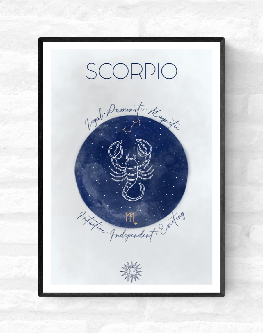 Zodiac Sign • Wall Art Print