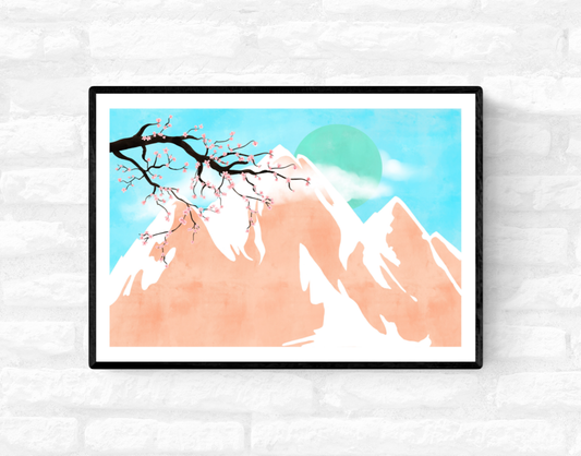 Japanese Mountains • Wall Art Print
