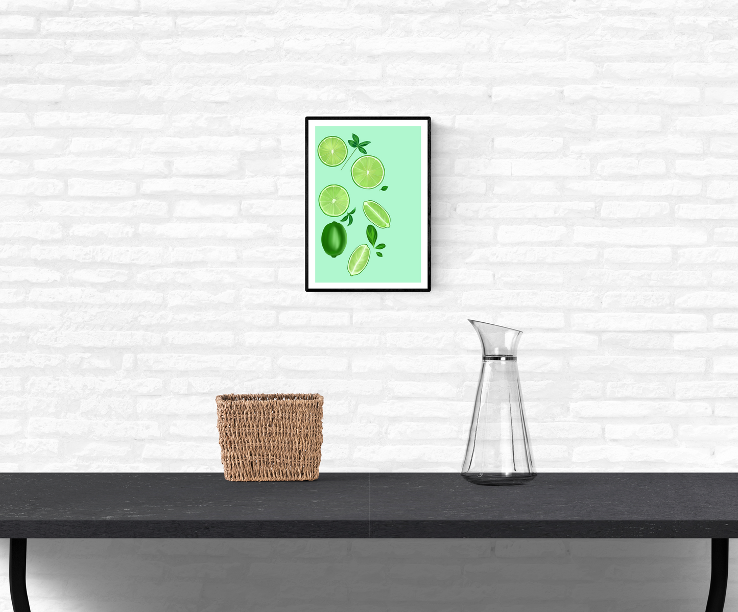 Limes - Citrus Fruits • Wall Art Print