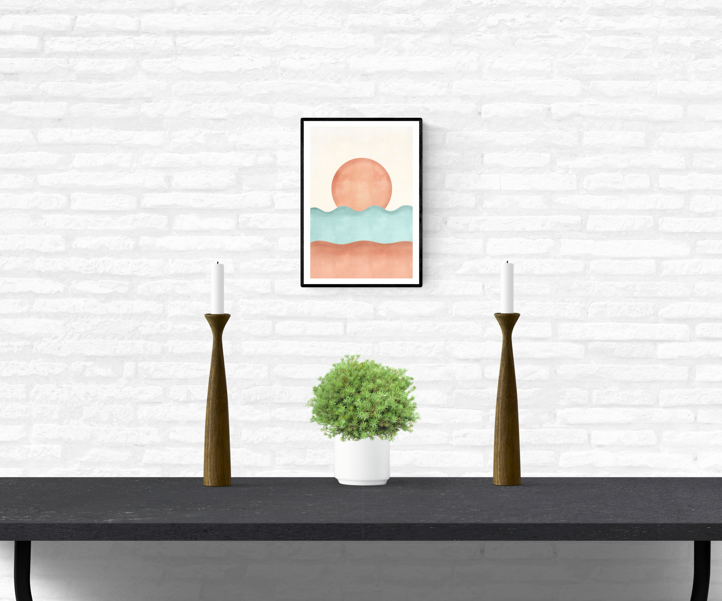 Sun & Sea Waves • Wall Art Print