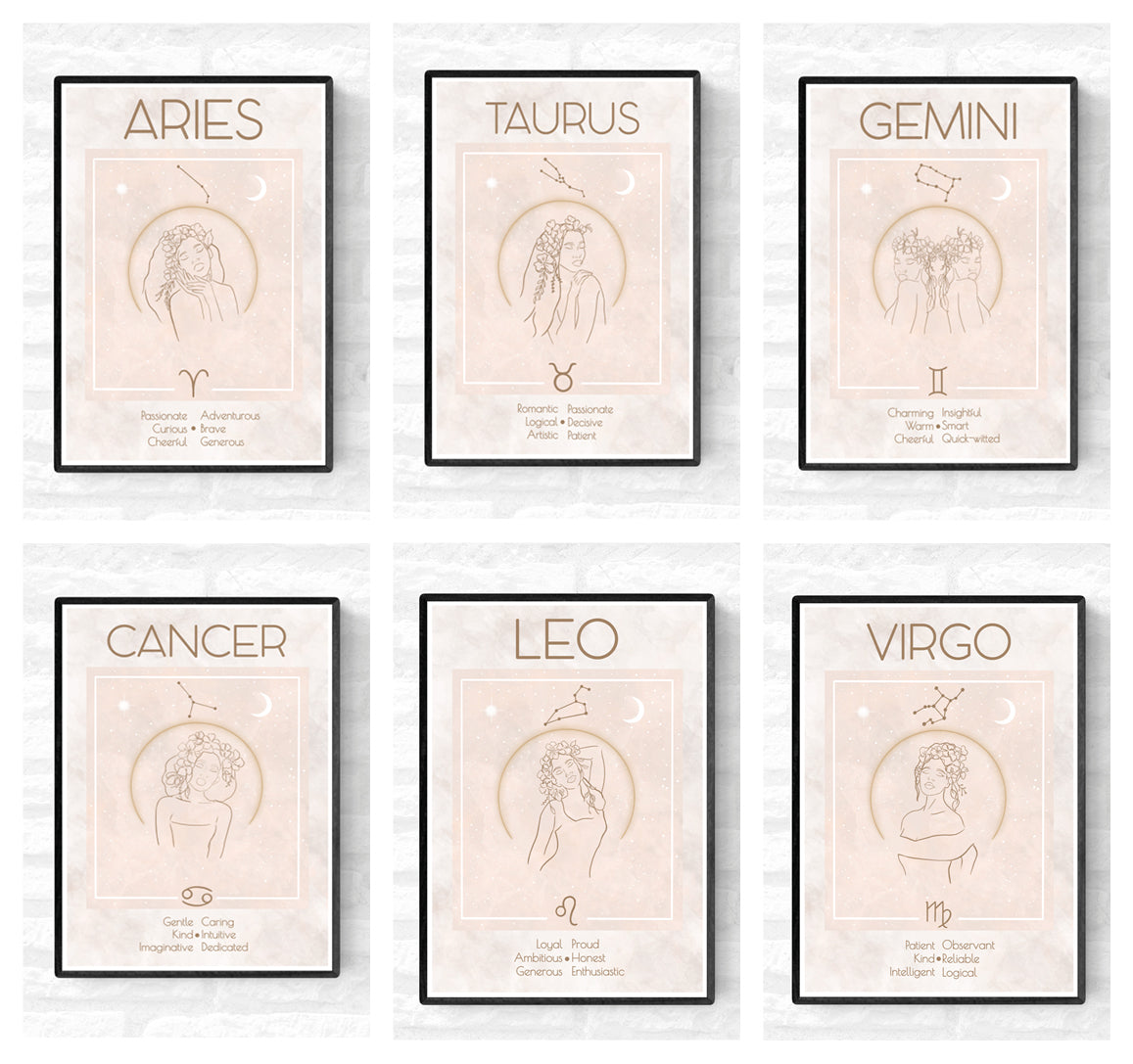 Zodiac Sign • Wall Art Print