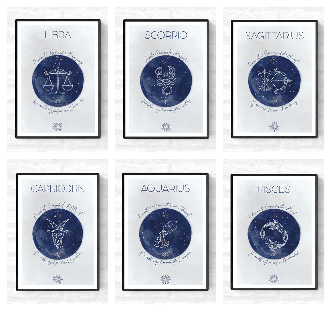 Zodiac Sign • Wall Art Print