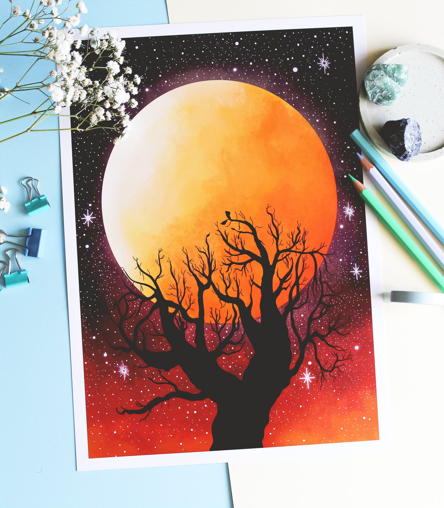 Harvest Moon • Wall Art Print