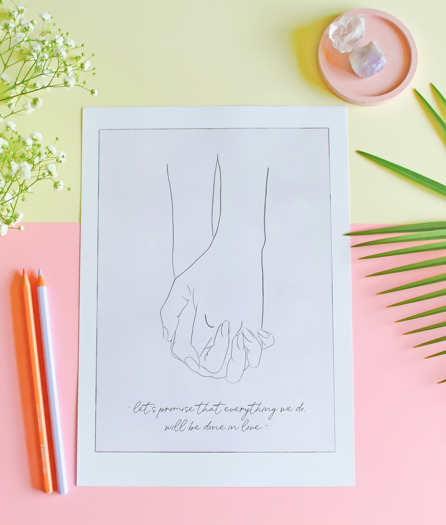 Lovers' Hands - III • Wall Art Print