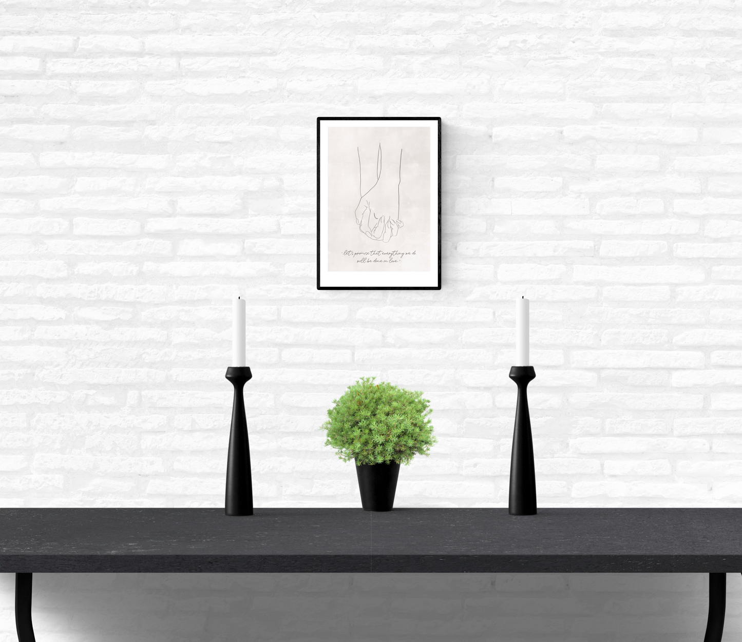 Lovers' Hands - III • Wall Art Print