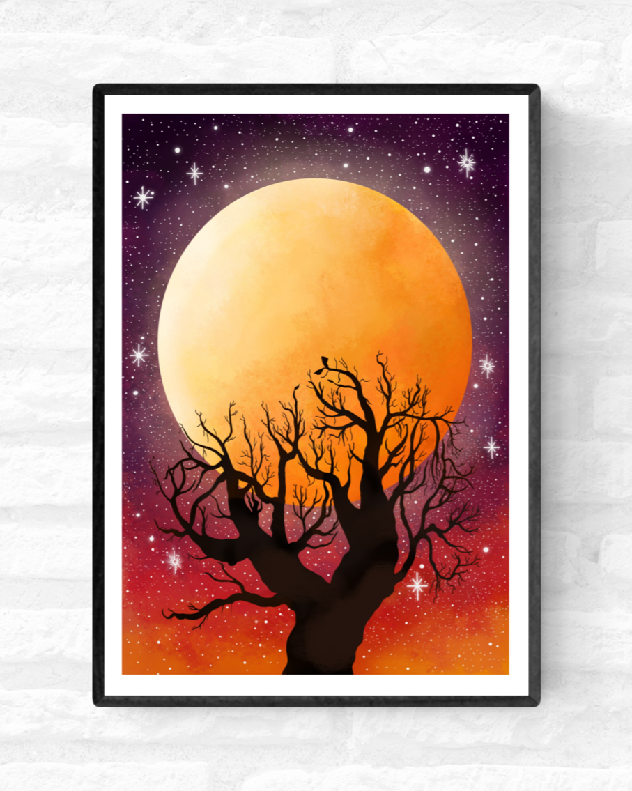 Harvest Moon • Wall Art Print