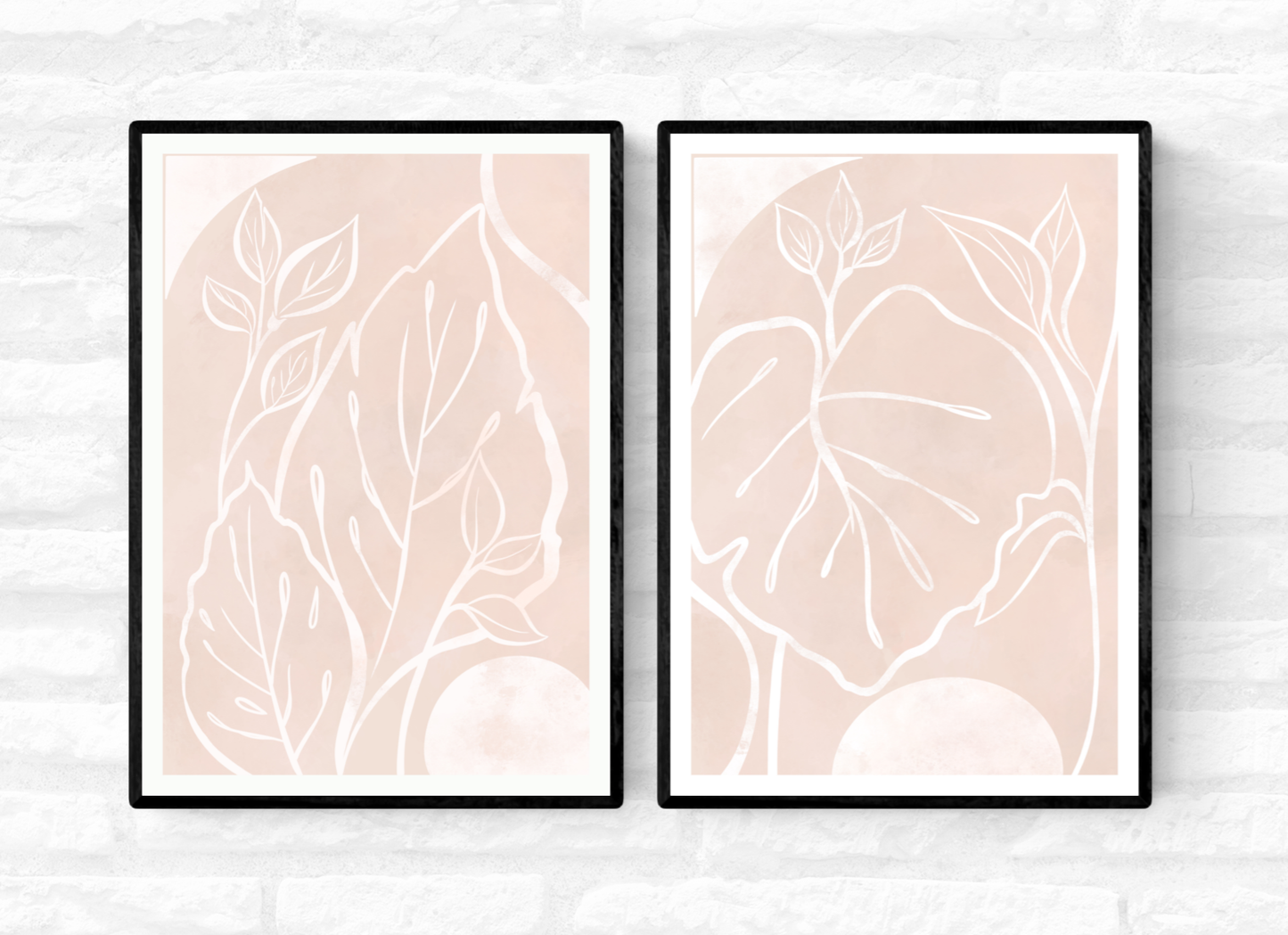 Botanical Line Art Set • Wall Art Prints