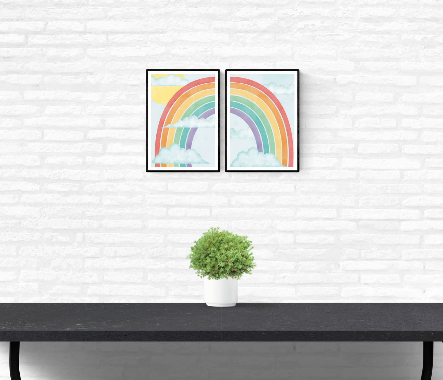 Rainbow Wall Art Duo • Wall Art Print