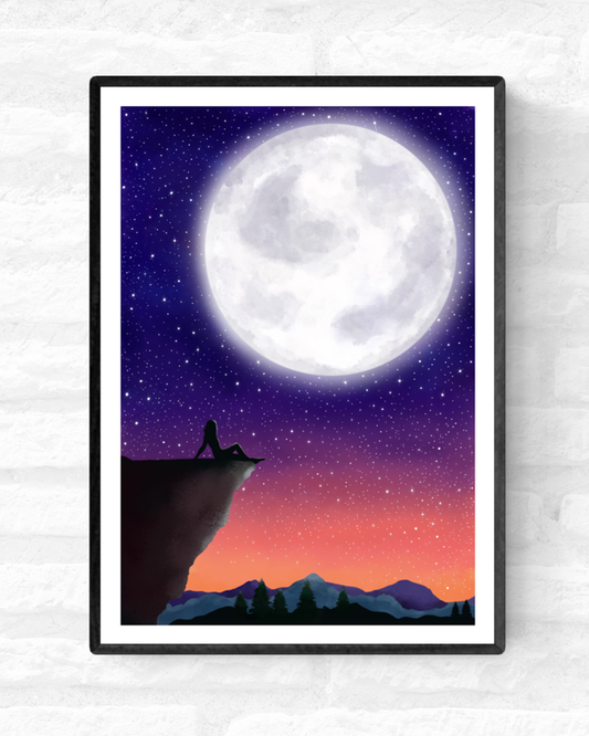 Under The Moon • Wall Art Print