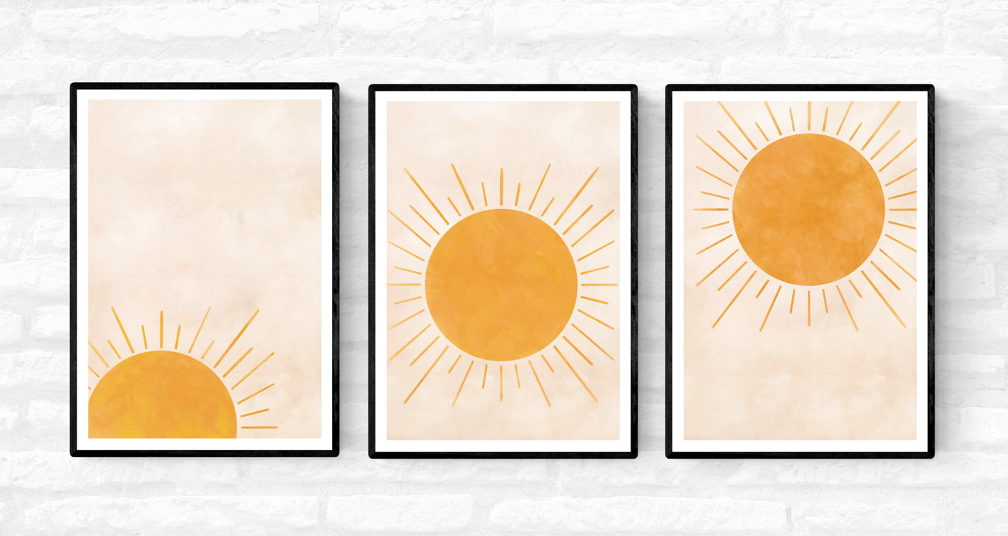 Sunrise Trio • Wall Art Print