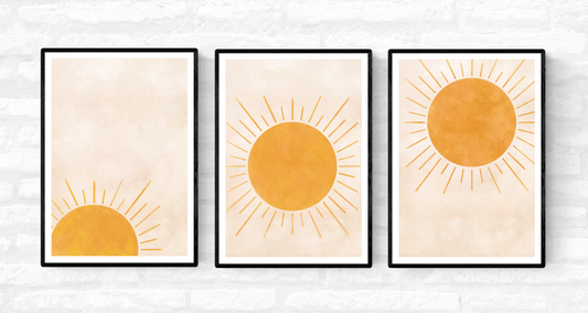 Sunrise Trio • Wall Art Print