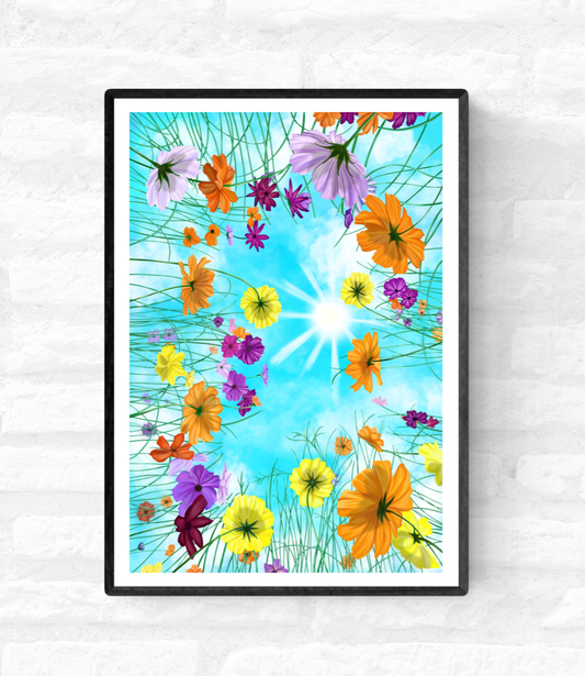 Wildflowers And Sun • Wall Art Print