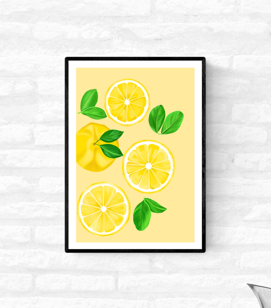 Lemons - Citrus Fruits • Wall Art Print