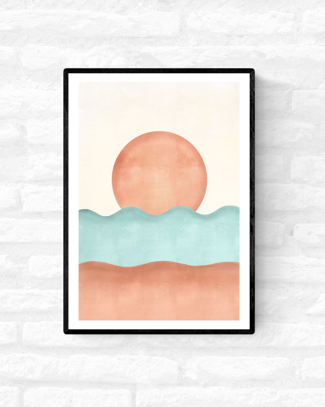 Sun & Sea Waves • Wall Art Print