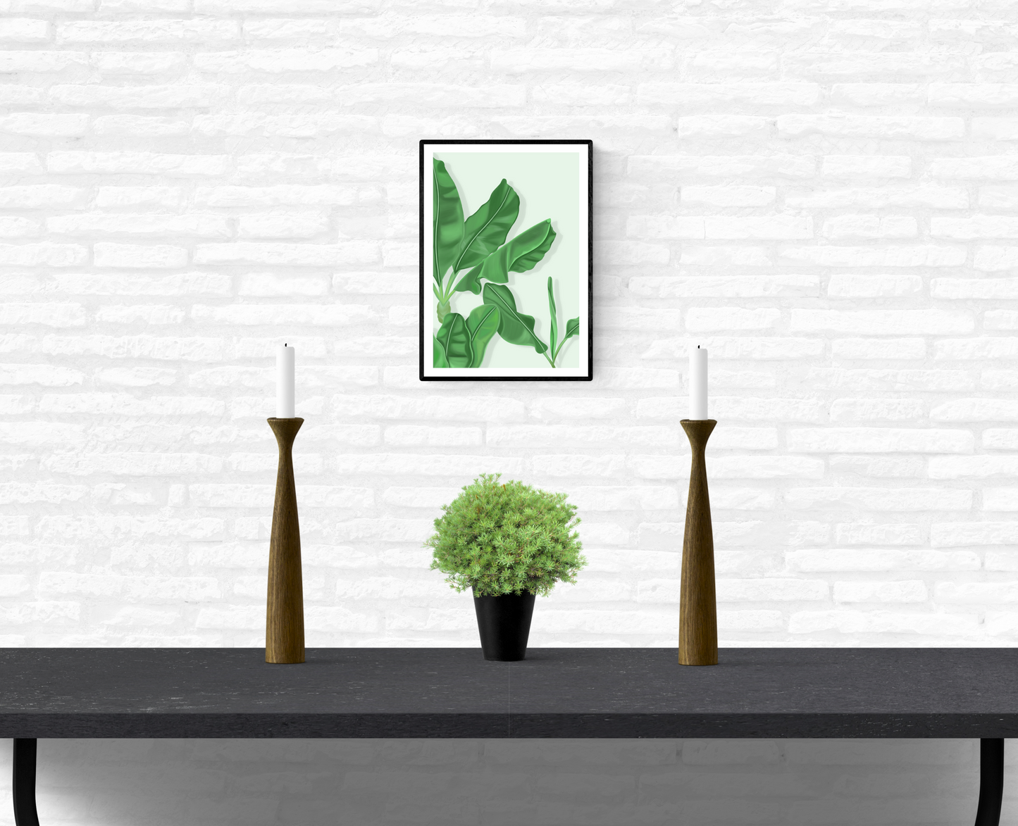 Tropical Banana Leaf • Wall Art Print